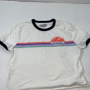 STRANGER THINGS WOMENS CROP TOP SHIRT